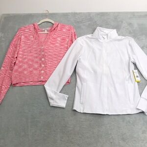 Eleven By Venus Williams Breakpoint Jacket & Hooded Sweater Size M